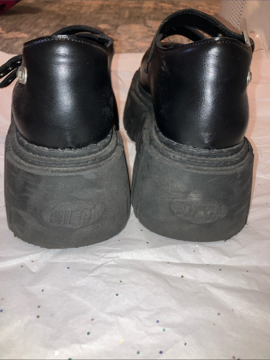 Minga London Lana Mary Jane Black Platform Mary Jane with Double Buckle Straps main image 4